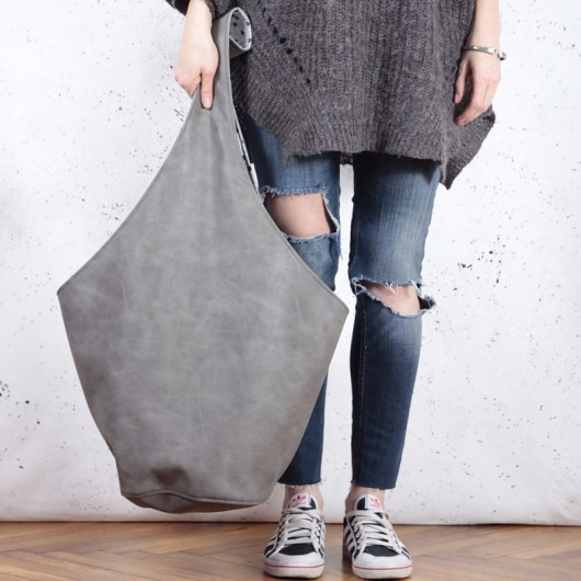 Short Boogi Bag szara / torebka hobo / boho hairoo