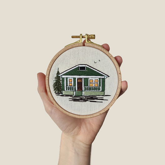 grafiki i ilustracje Chatka zielona