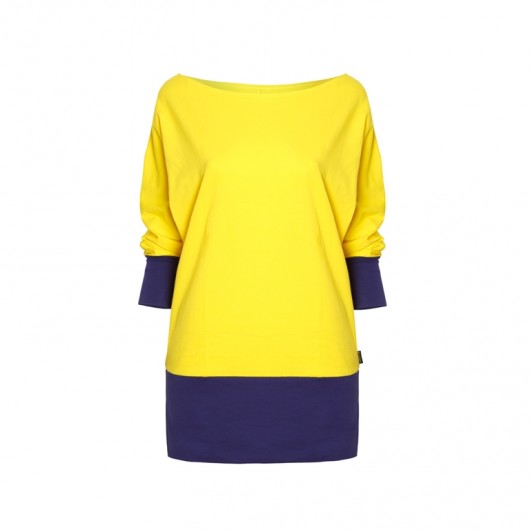Bluzka oversize BAT yellow & blue odCZAPY
