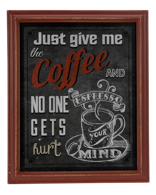 Dekoracja ścienna Give me the coffee MIA home