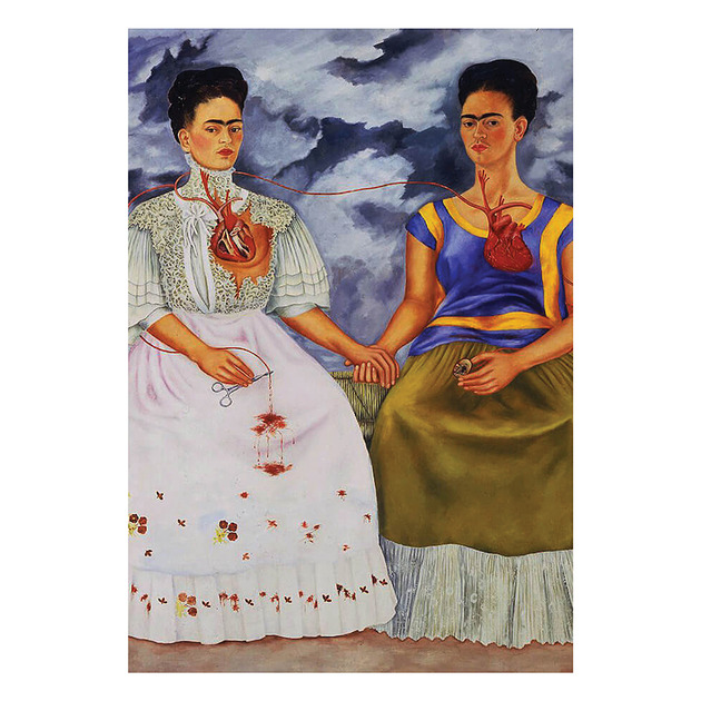kartki okolicznościowe - wydruki Kartka Premium - Frida Kahlo "Dwie Fridy"