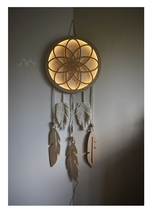 kinkiety Lampa ścienna Unky - Łapacz snów