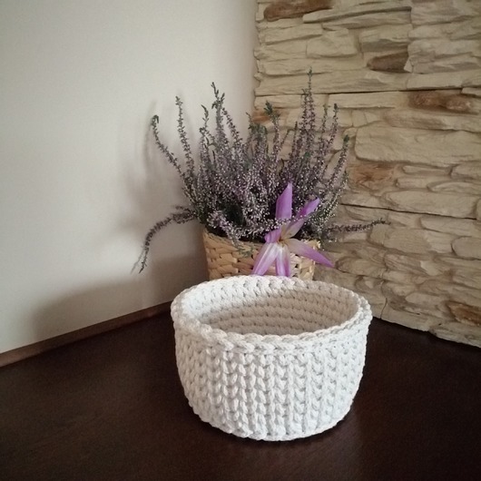 kosze do przechowywania Koszyk ze sznurka bawełnianego 15cmx10cm