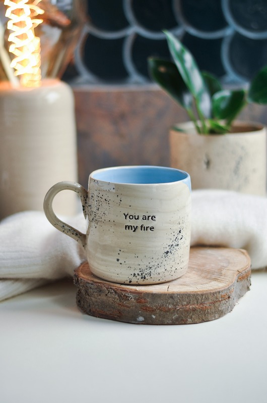kubki Kamionkowy Kubek 500 ml You are my fire