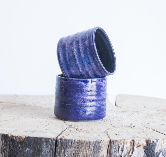 filiżanki Zestaw 2 czarek toczonych