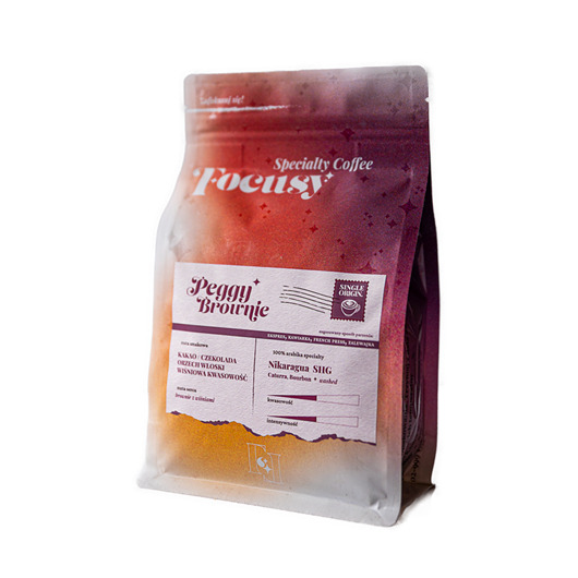 kuchnia - różne Kawa ziarnista PEGGY BROWNIE słodkie i kremowe espresso 250 g