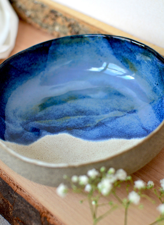 miski i misy Misa ceramiczna "Wzburzone morze"