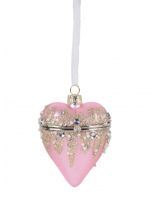 Bombka Choinkowa z Koralikami Otwierana Heart MIA home