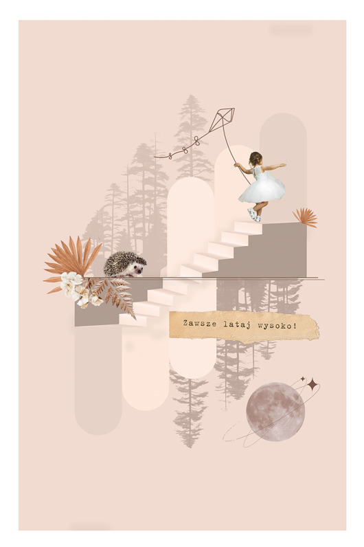 plakaty Kolaż/plakat z afirmacją LATAWIEC