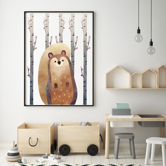 Plakat dziecięcy Wiewiórka w Lesie  TamTamTu