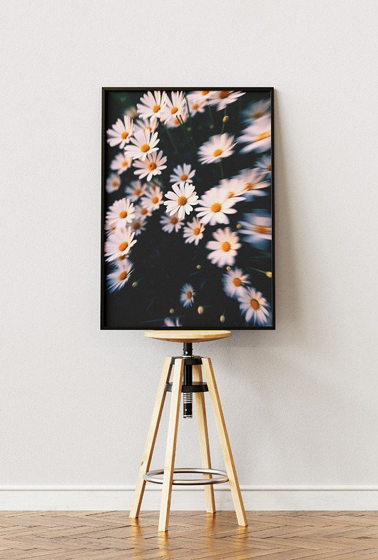 plakaty Plakat Białe kwiaty - Aesthetic Dreamcore Art