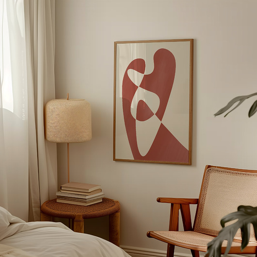plakaty Plakat Red abstract no.1