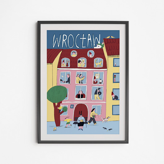 plakaty Plakat Wrocław Kamieniczka