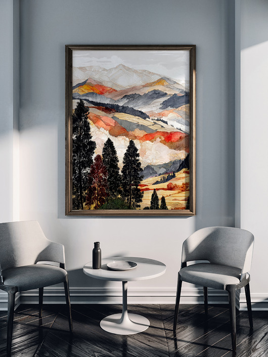 plakaty Widok z okna 3 - grafika na plakacie