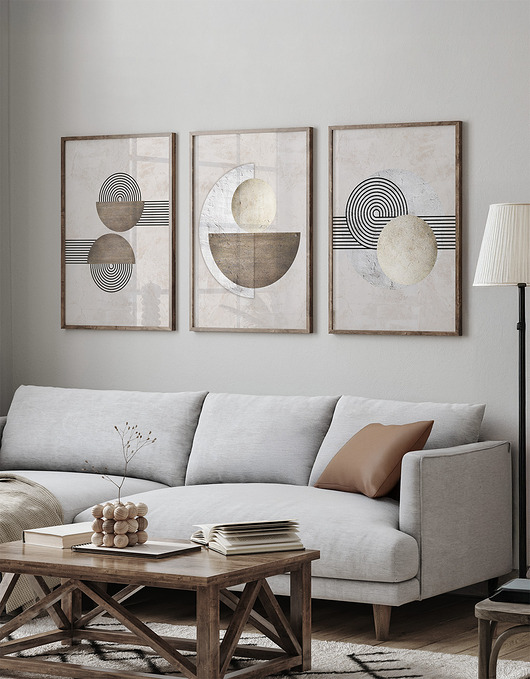 plakaty Zestaw plakatów - Abstrakcja geometryczna  (set253)