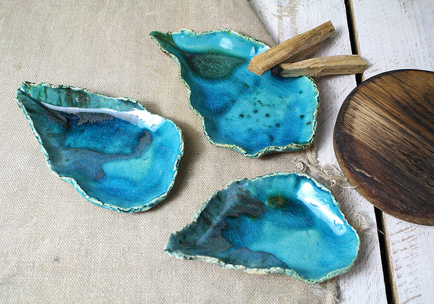 Oyster - 3 muszle - ceramika Studio Mini Forma