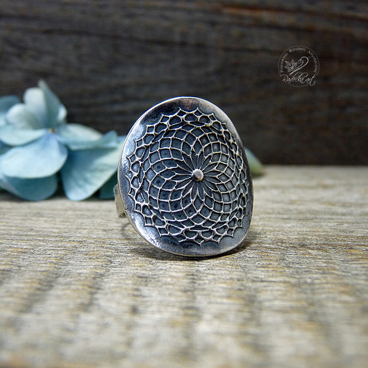 pierścionki srebrne Mandala Ring vol.II