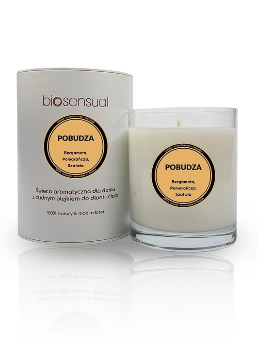 świece zapachowe Świeca do masażu i aromaterapii POBUDZA 200g