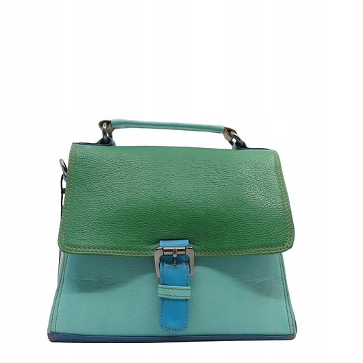 torby na ramię Torebka damska skórzana klasyczna ze skrawków wygodna rączka OLIVKA