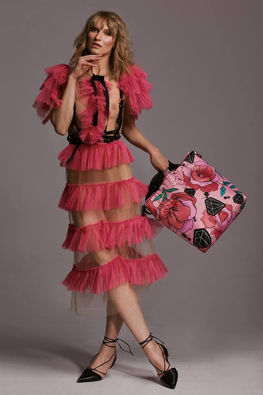 torebki do ręki Art MIMA bag SHORT & Marcina Painty print