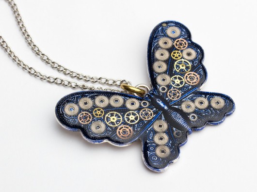 MOTYLOVE BLUE - Wisior DROBINY CZASU
