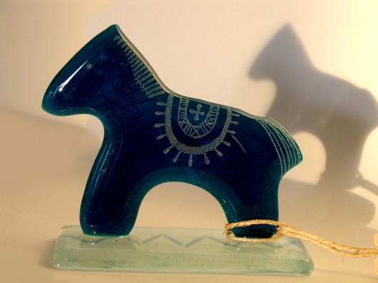 konik SZAFIROWY Borowska Glass Design