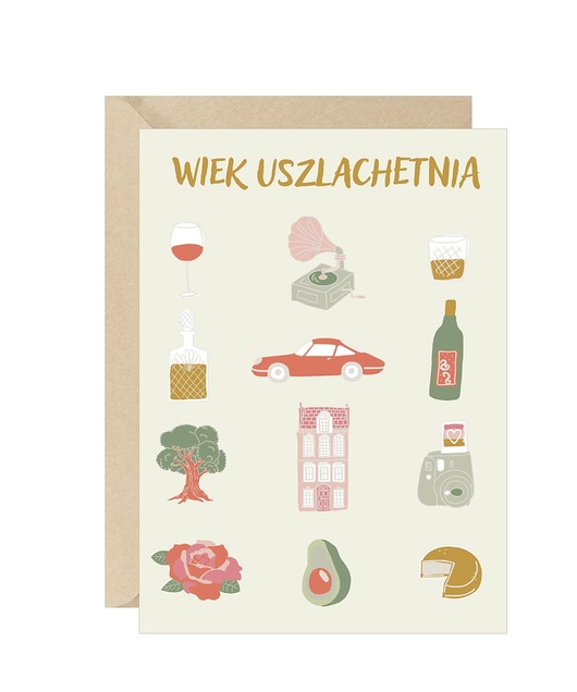 kartki okolicznościowe - wydruki Kartka urodzinowa eko