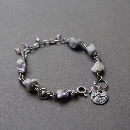 bransoletki z kamieni naturalnych Bransoletka Unikatowe Tanzanity