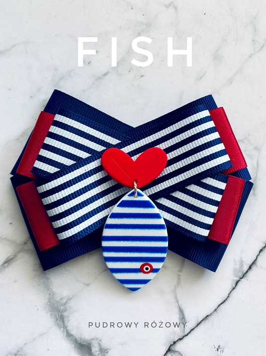 broszki Brosza Pop Art z Rybką Marine New Kolekcja FISH