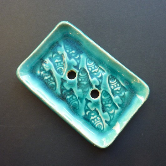 turkusowa mydelniczka pogodna pracownia ceramiczna