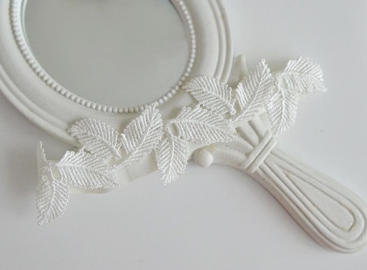 Podwiązka z listkami kolor ivory Anelis Atelier