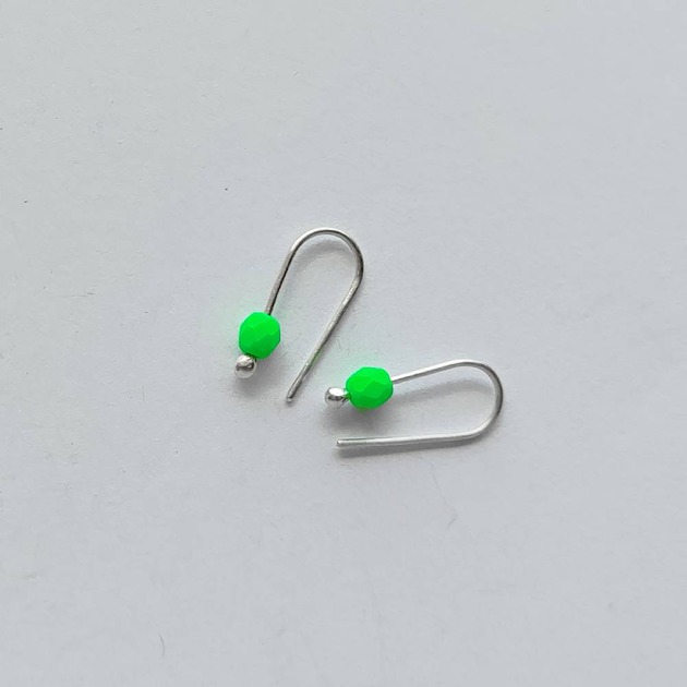 kolczyki z kamieniami Kolczyki OKRĄG