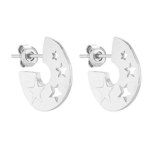 kolczyki srebrne Srebrne kolczyki z gwiazdkami