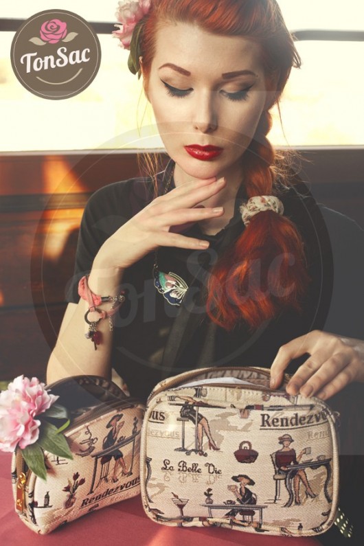 Zestaw kosmetyczek(2szt.)-Ton Sac 'Mademoiselle' Ton Sac