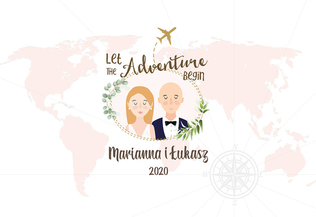 księgi gości i albumy ślubne Obraz na płotnie do wpisów gości + Pisak