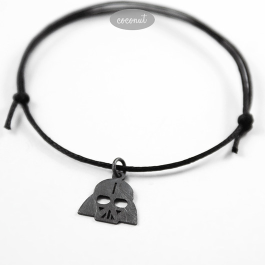 Bransoletka VADER - srebrna zawieszka COCONUT