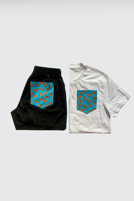 moda - inne Piżama Unisex bawełniana pizza