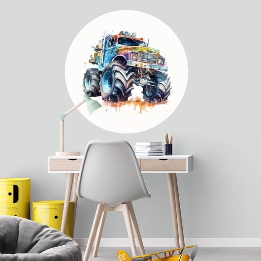 naklejki ścienne do pokoju dziecka Naklejka Monster Truck A19