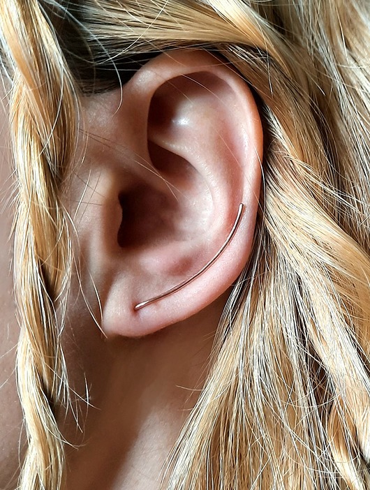 nausznice Kolczyk- nausznica LINIA miedź