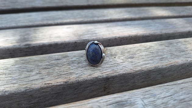 pierścionki - różne Lapis lazuli - pierścionek regulowany