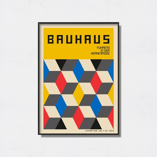 plakaty Bauhaus Art Exhibition Poster