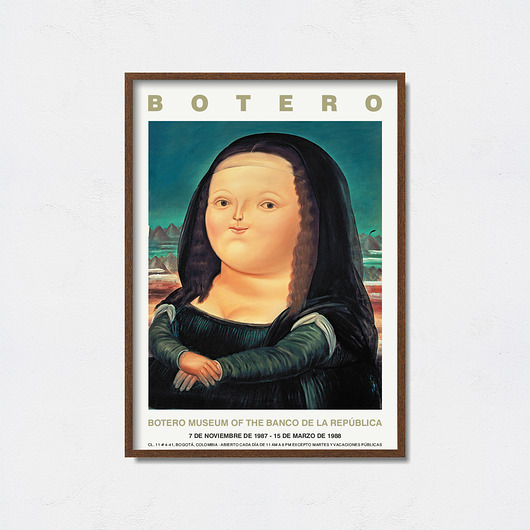 Fernando Botero plakat do wystawy Pas De LArt