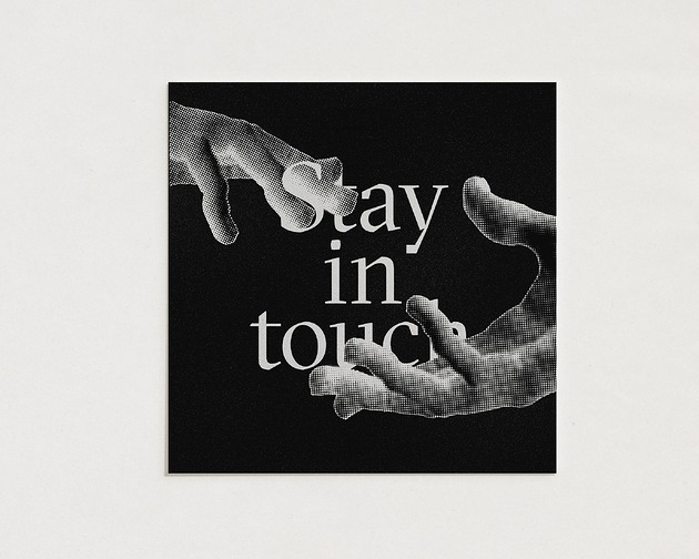 plakaty Stay in touch / Oryginalna grafika / poster print / Gicle