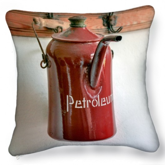 Poduszka petroleum czerwone (połysk) Cat Inside