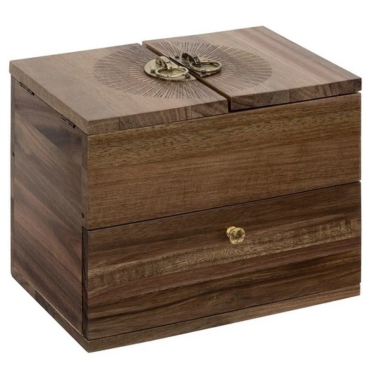 pojemniki na biżuterię Kuferek na biżuterię akacja Dream, 20x16,5x14 cm