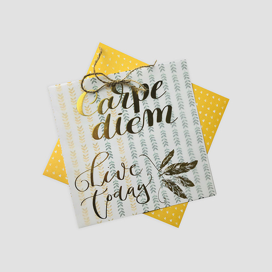 Kartka okolicznościowa "Carpe Diem" Joanna Klupś