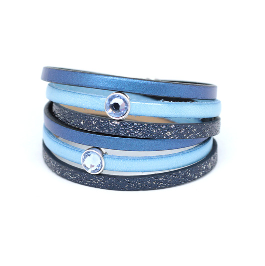Bransoletka Fun Swarovski niebieska Kociokwik Jewelry