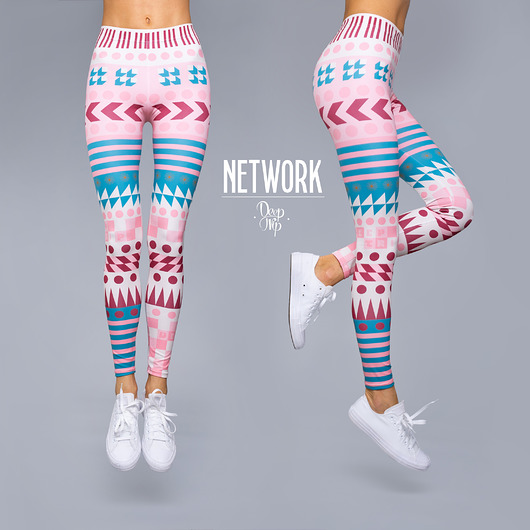 legginsy Legginsy NETWORK wysoki stan