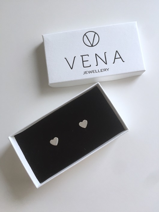 Srebrne kolczyki serduszka pr.925 VENA Jewellery