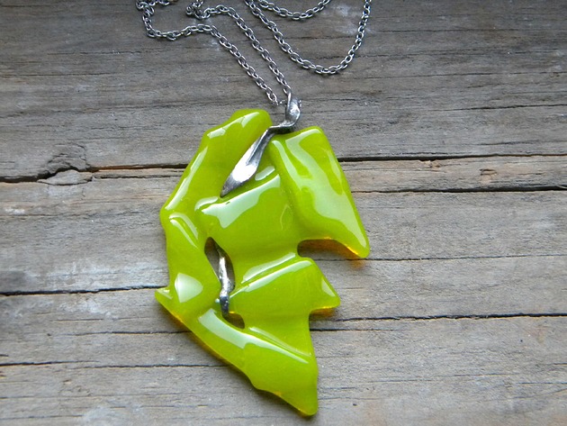 srebrne naszyjniki Lemon     - pojedynczy akcent